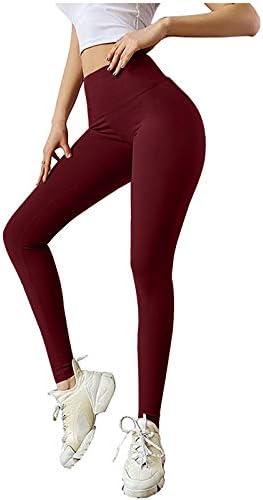 SNKSDGM Yoga pantalone za žene male dužine pantalone Yoga Fitness Hip trčanje dame elastične udobne pantalone za žene sa
