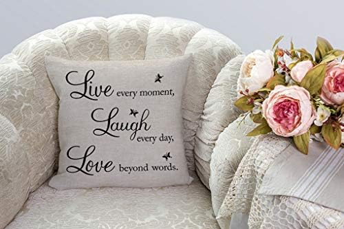SSOIU živi svaki trenutak, smijati se svaki dan, ljubav izvan pamučne posteljine Početna Dekorativne ponude Riječi bacaju jastuk za