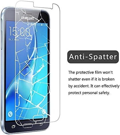 TANTEK YYY33 Bubble-Free, HD-Clear, Anti-Scratch, Anti-Glare, Anti-otisak prsta Premium kaljeno staklo Zaštita ekrana za Samsung Galaxy J3 - 3 Piece