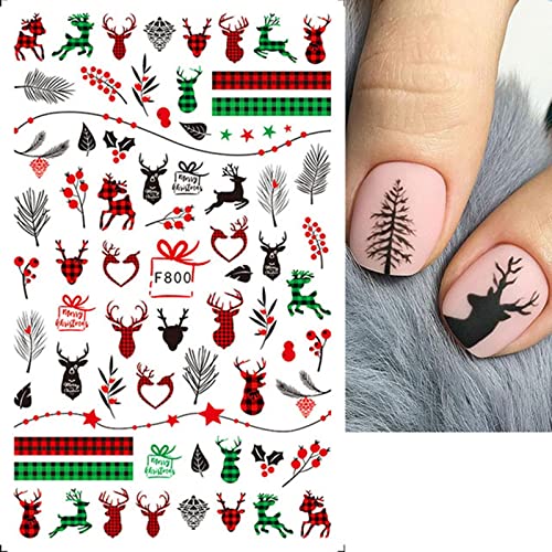 Slatke crtane naljepnice za nokte manikir dekor zimske naljepnice za nokte poklon za žene