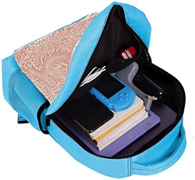 VBFOFBV ruksak za laptop, elegantan putni ruksak casual paketa ramena torba za muškarce, vintage ružičasti cvjetni perje lišće