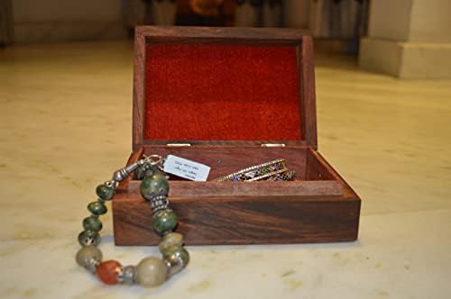 Pashwrap ugravirana drvena kutija Dekorativna zaštitna kutija za skladištenje nakita