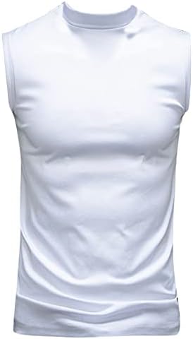 Hedmy muške majice bez rukava Basic mock Turtleneck Slim Fit Monderhirt pulover Termalni termalni vrhovi