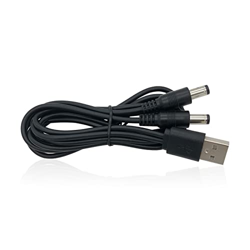 Zamjena kabela za punjač za mini edukatoru E ovratnika i 300/400 serija, 5V USB do DC bačva za napajanje 2,6 ft