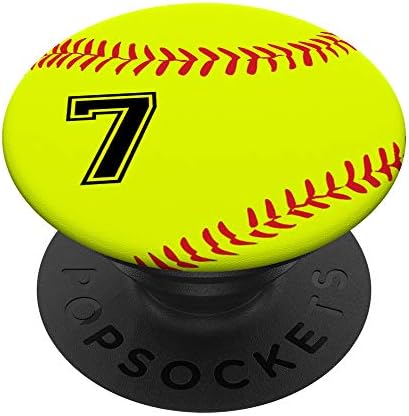 Softball no 7 Jersey broj 7 Loptač lopte i bacač poklon Popsockets Popgrip: Zamljivanje hvataljka za telefone i tablete