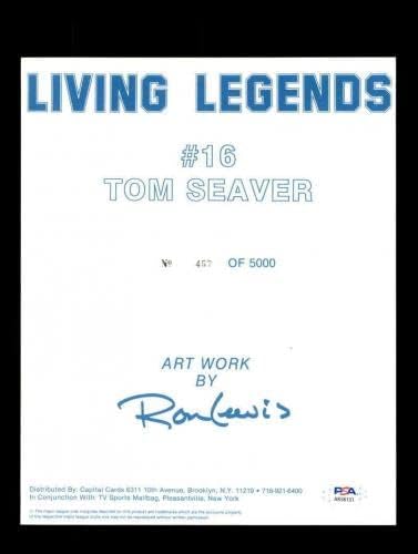 Tom Seaver PSA DNK potpisao 8x10 Ron Lewis Photo Autogram METS - autogramirani MLB fotografije