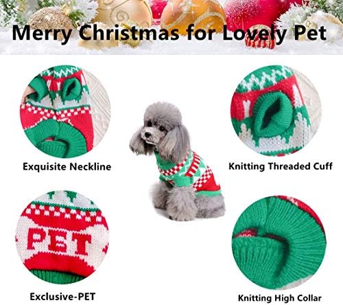 Pas Božićni džemperi Pet Cat Xmas Holiday Zimske pletive kostimi