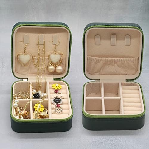 Wei Long PU kožna mala kutija za nakit, putna prenosiva torbica za nakit za prsten,privezak,ogrlicu, minđuše, narukvicu Organizator