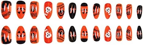 24 lista Halloween naljepnice za nokte Art 3D Halloween naljepnice za nokte samoljepljive naljepnice za nokte od bundeve Bat Witch