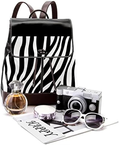 VBFOFBV ruksak za laptop, elegantan putni ruksak casual paketi za muškarce za muškarce, zebra pruge crno-bijela moda