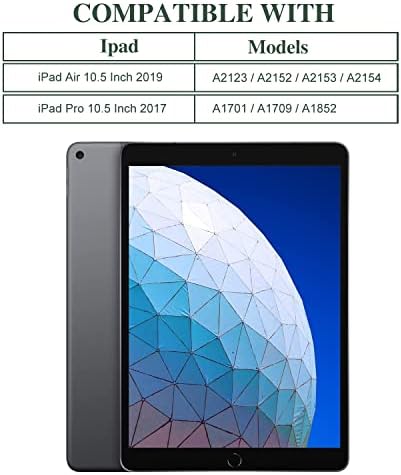 Vimorco iPad Air 3rd generacija 10,5 inča 2019 Slučaj / 2017 iPad Pro 10.5 Slučaj Smart Cover Ultra Tanak lagana stalak Shell s automatskom