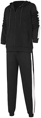 Muške vrhove i hlače Sportski odijelo Zipper Dukseri s kapuljačom Slim i udobne sportske hlače Ležerne prilike Sportska odjeća