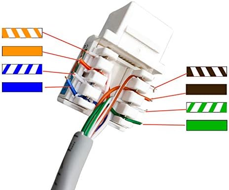 Boplat Cat6 Ethernet Coax zidna ploča Down s alatom - RJ45 koaksijalna probotna ploča za pokrov za mrežu i koaksijalni kabel - bijeli