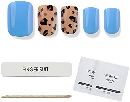 Finger Suit press-on-Nail 40kom kovčeg, kvadratni lažni nokti za dame dizajnirani vrhovi prstiju, najmoderniji dugi lažni nokti, umjetni