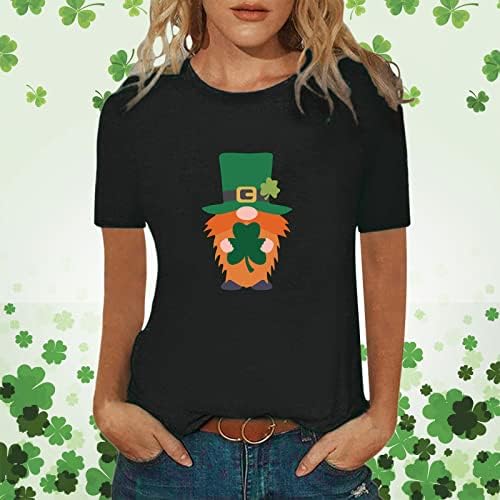 Saint Patricks dan Tees za žene Love Funny posada vrat Plus Veličina stranka Irski Shirt