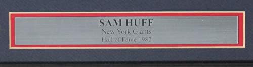 Sam Huff Ny Giants potpisan / autogramirani 16x20 b / w Photo Framed JSA 149057