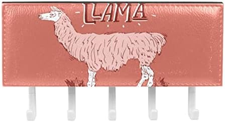Pink llama Alpaca rack organizator sa 5 kukica zidna kuhinjska polica za kupatilo multifunkcionalna polica za odlaganje