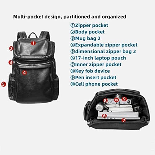 Muški ruksak Alanze visoke kapacitete - 17-inčni backpack laptop - poslovni putnički ruksak - nosite na bag-koledž ruksak