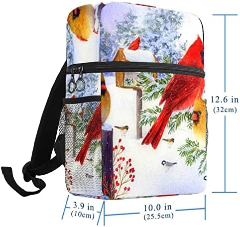 VBFOFBV ruksak za laptop, elegantan putni ruksak casual paketa na ramenu torba za muškarce, snježno ptica Božić