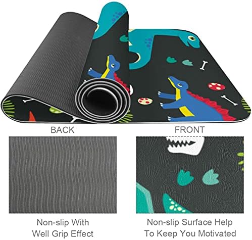 Siebzeh životinja dinosaurusa Premium debeli Yoga Mat Eco Friendly Rubber Health & amp; fitnes non Slip Mat za sve vrste vježbe joge