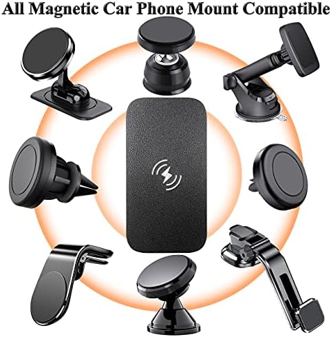 eSamcore metalna ploča za Magnet za telefon, naljepnica za metalnu ploču kompatibilnu za bežično punjenje za magnetni držač za montiranje telefona za automobil [u punoj veličini] za veliki mobilni telefon 3,3 X 1,7 inča [1-pakovanje]