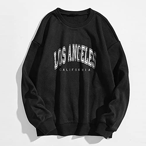 Poton Los Angeles duksela Pismo estetske dukseve Grafički duksevi za žene Ženske zbojene pulover