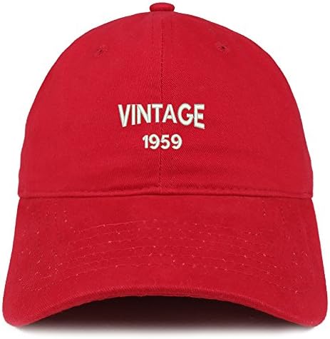 Trendy prodavnica odjeće mala Vintage 1959 vezena Podesiva pamučna kapa za 64. rođendan