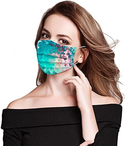 JMETRIE 50pc maska za jednokratnu upotrebu za odrasle vanjska zaštita Tie-dye gradijent štampana troslojna maska za lice