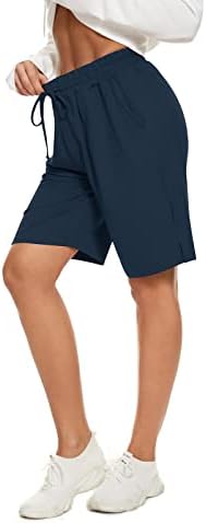 Sicvekk Dužina koljena Žene Bermuda Kratke hlače Elastična struka Navlaka za atletičke kratke hlače Ležerne ljetne joge kratke hlače