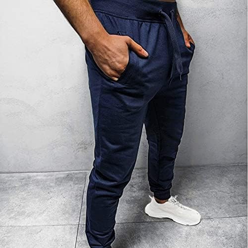 Sezcxlgg muškarci pantalone Muške udobne hip hop hlače Track manžetna čipkaste hlače u boji sa džepom