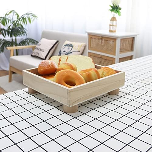 Kvadratna kavana stolna ladica boemijski drveni poslužitelj ploče ukrasni drveni ladici za stolove za kavu, kuće, restoran