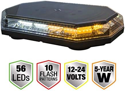 Kupci proizvodi - 8891062 15-inčni osmougaoni LED Mini svjetlosni Bar, Amber / Clear
