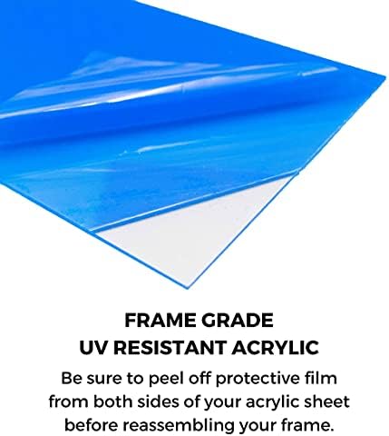28x38 Frame Med Pecan Smeđi okvir za slike - Moderni foto okvir uključuje UV akril Sranjena straža, akrilna podloga za pjenu, viseći