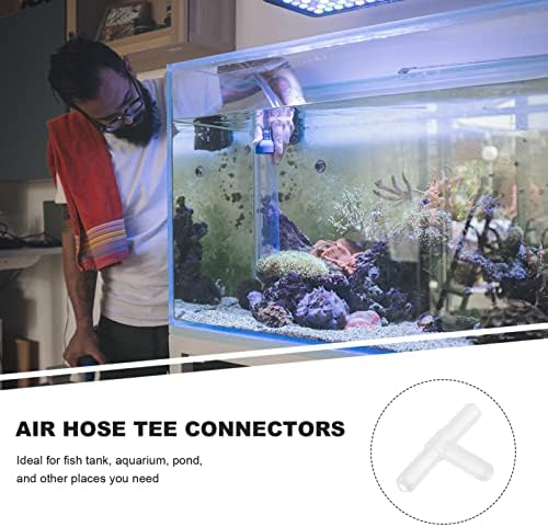ULTECHNOVO 300kom aquarium air inline cijevi konektori 3 way joint splicer plastike Tee cijevi ventil konektor akvarijum